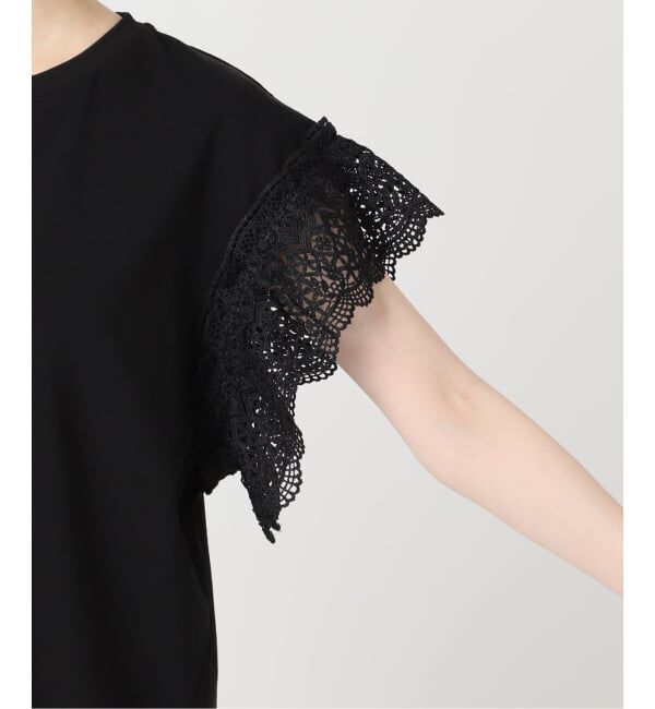 Spick and Span「ケミカルレーススリーブプルオーバー」|Tシャツ・カットソー|