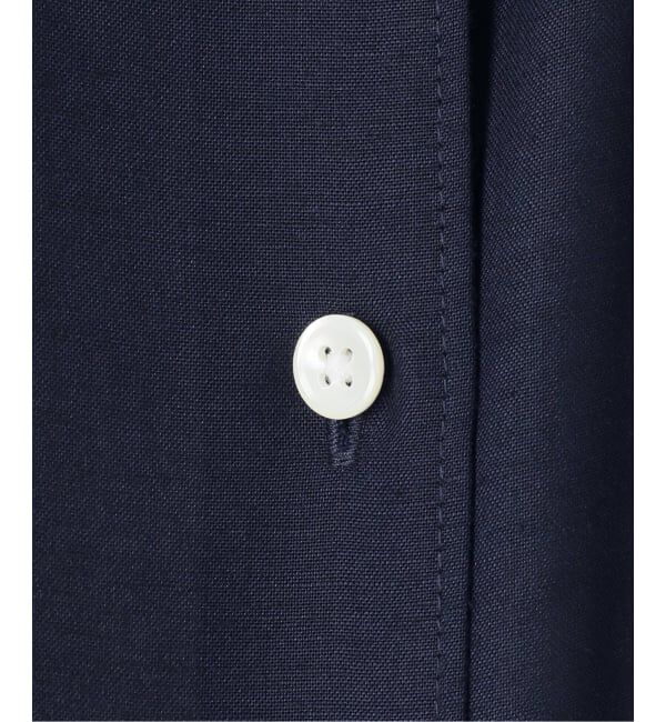 Spick and Span「リネンブレンドロゴ刺繍ショートシャツ」|シャツ・ブラウス|