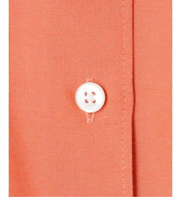 Spick and Span「リネンブレンドロゴ刺繍ショートシャツ」|シャツ・ブラウス|