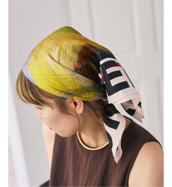 Spick and Span「ART GRAPHICスカーフ」|バンダナ・スカーフ|