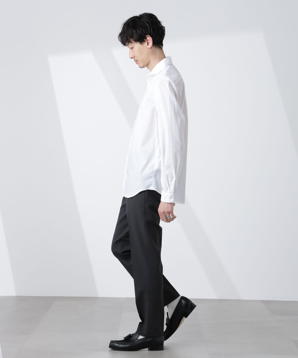 NANO universe「「ICE FLOW LINEN」カッタウェイシャツ 長袖」|シャツ・ブラウス|