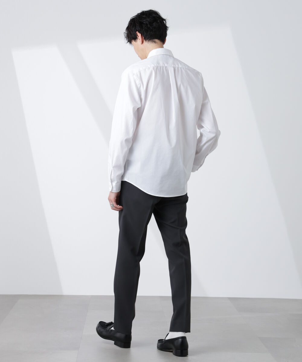 NANO universe「「ICE FLOW LINEN」カッタウェイシャツ 長袖」|シャツ・ブラウス|