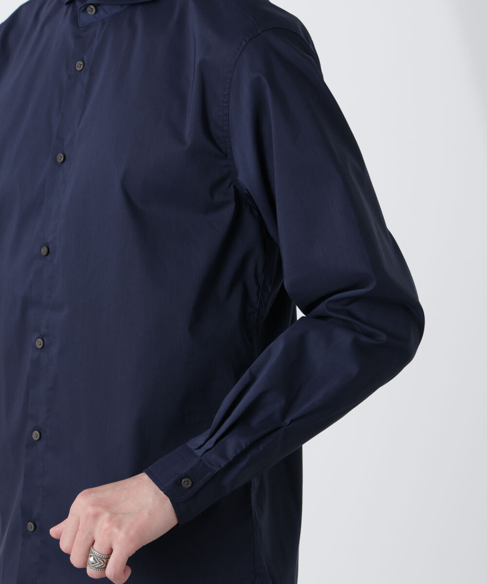NANO universe「「ICE FLOW LINEN」カッタウェイシャツ 長袖」|シャツ・ブラウス|