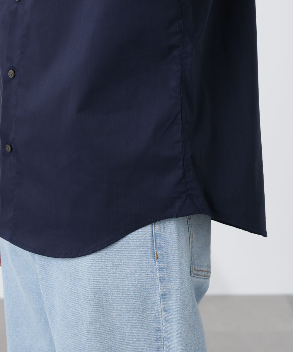 NANO universe「「ICE FLOW LINEN」カッタウェイシャツ 長袖」|シャツ・ブラウス|