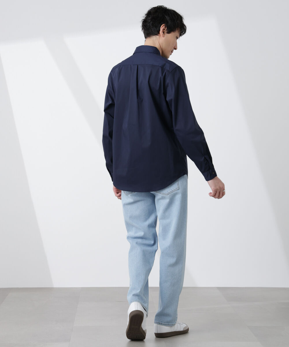 NANO universe「「ICE FLOW LINEN」カッタウェイシャツ 長袖」|シャツ・ブラウス|