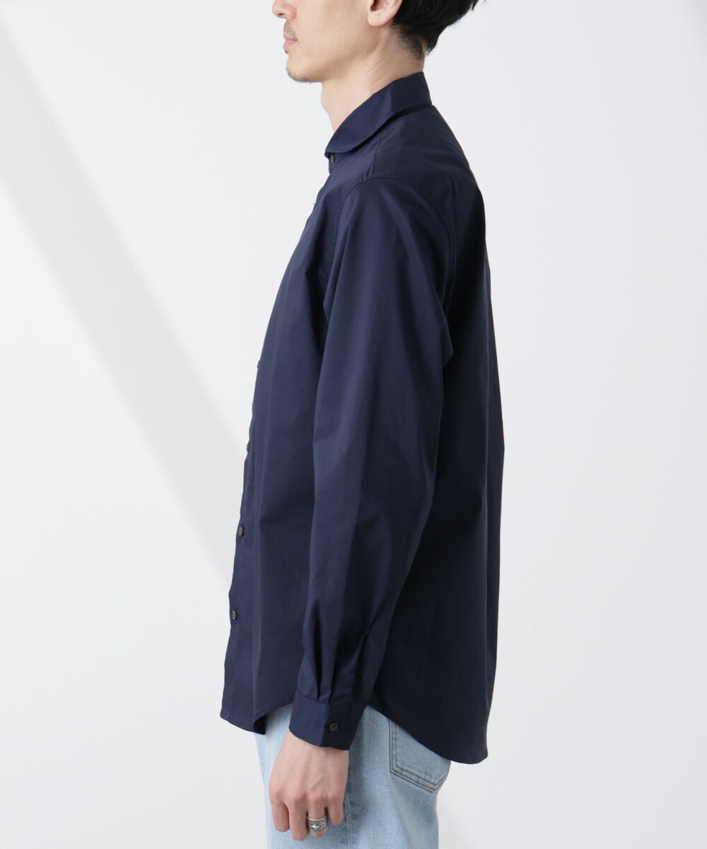 NANO universe「「ICE FLOW LINEN」カッタウェイシャツ 長袖」|シャツ・ブラウス|