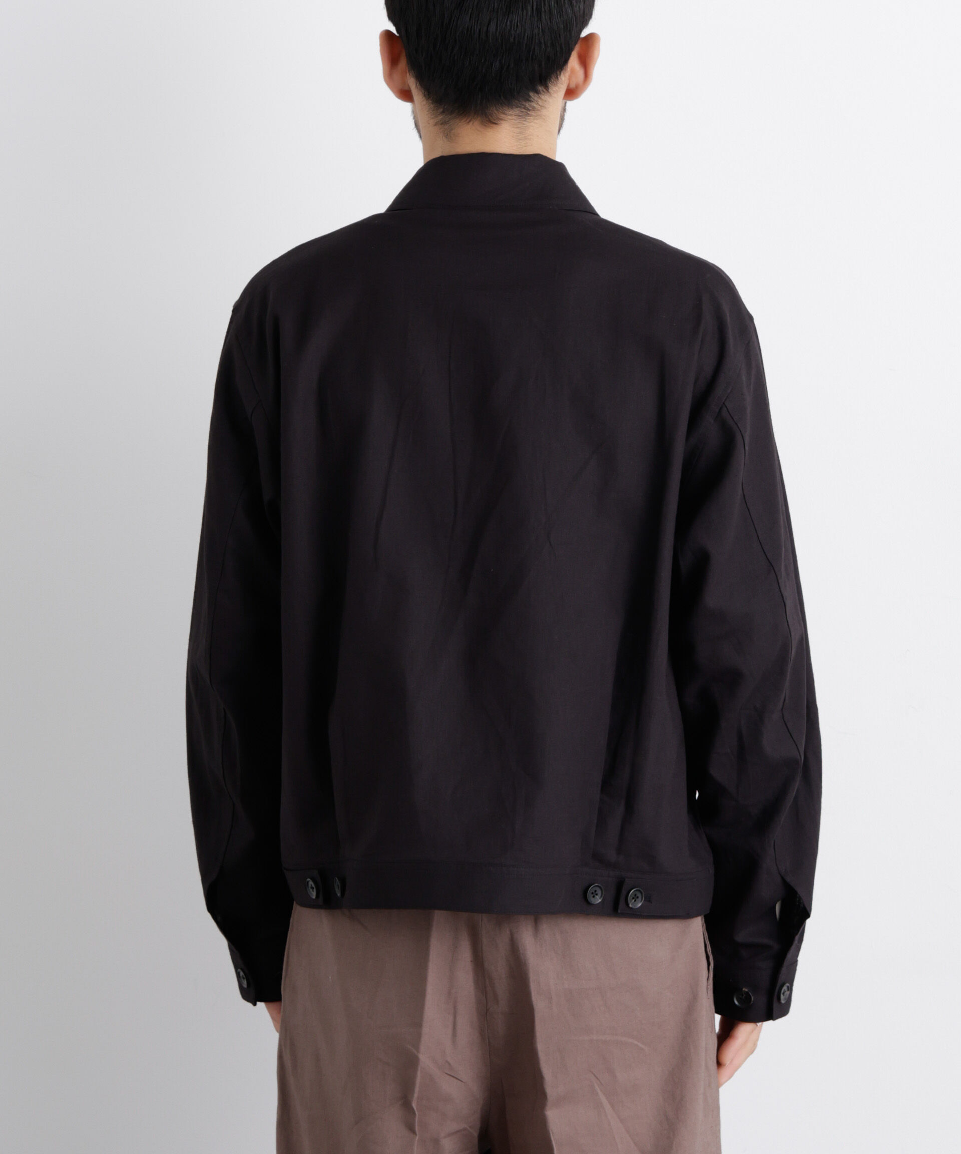 NANO universe「「FRENCH LINEN」リネンコットンシャツブルゾン」|ブルゾン・スタジャン|