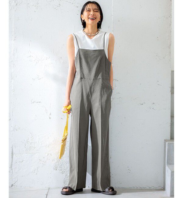 23区「【新色追加/洗える】コットンベアジャージー ノースリーブ Tシャツ」|Tシャツ・カットソー|
