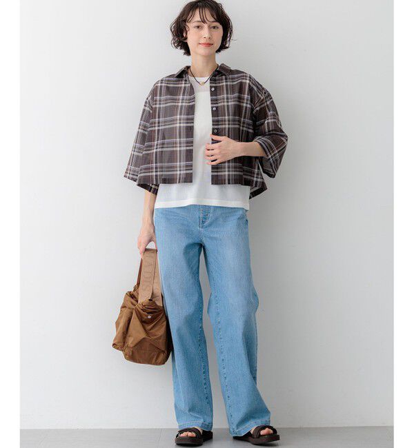 23区「シャイニーシアー ノースリーブ ニット」|ニット・セーター|