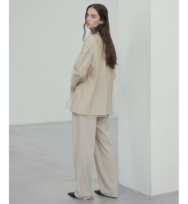 BEIGE,「【GISELe 6月号掲載】OREGANO / サマーウールタックワイドパンツ」|その他|