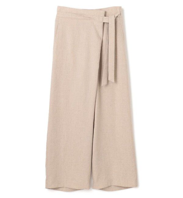 BEIGE,「CAROLE / リネンライクラップワイドパンツ」|その他|