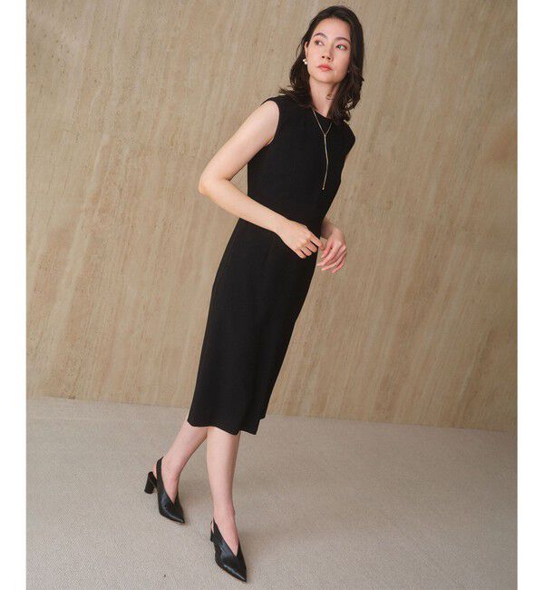 BEIGE,「【Lsize・セットアップ対応】CINDY / 配色ライン クルーネックドレス」|ワンピース|