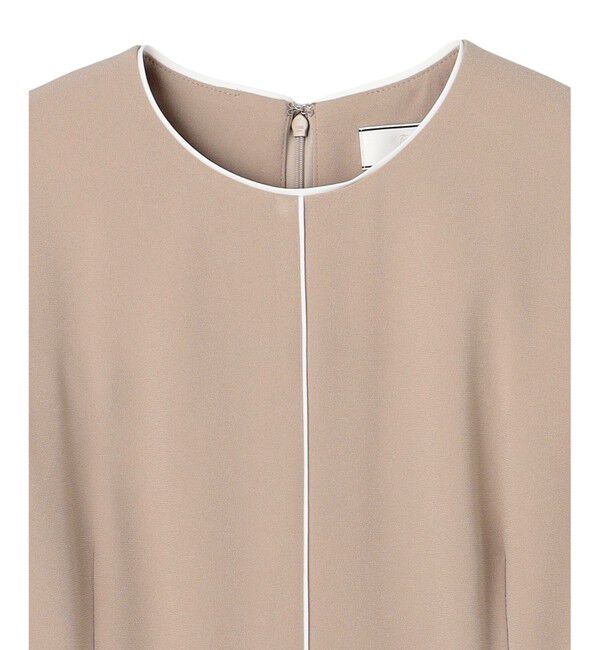 BEIGE,「【Lsize・セットアップ対応】CINDY / 配色ライン クルーネックドレス」|ワンピース|