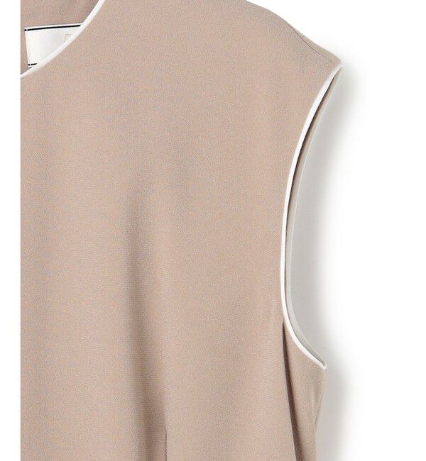 BEIGE,「【Lsize・セットアップ対応】CINDY / 配色ライン クルーネックドレス」|ワンピース|