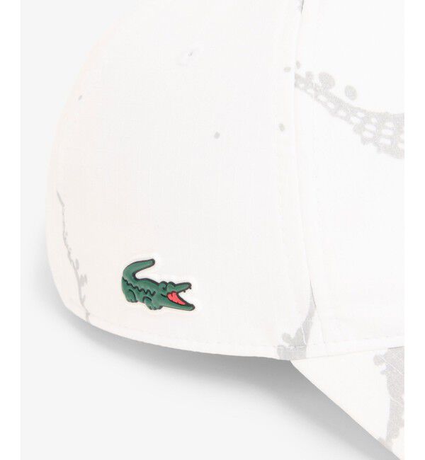 LACOSTE「リフレクティブワニ柄テニスキャップ」|キャップ・キャスケット|