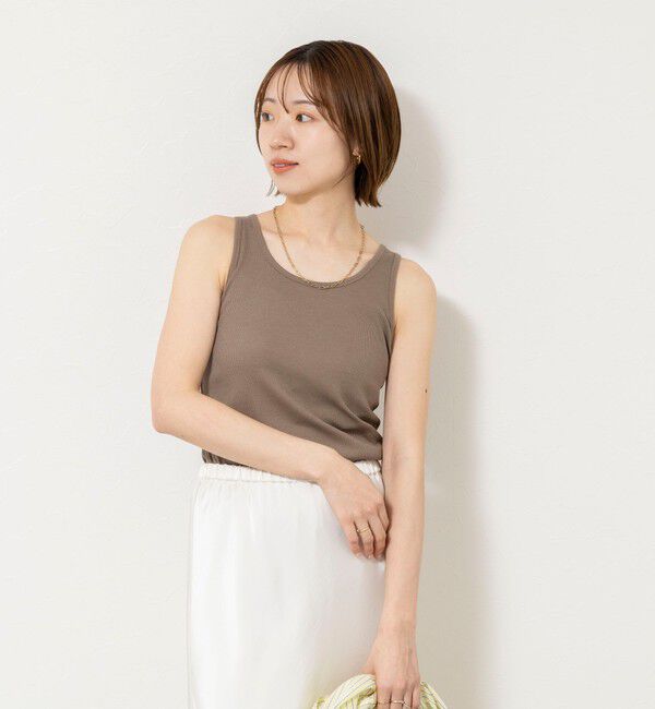 NOLLEY'S sophi「ウォッシャブルカップ付きリブタンクトップ」|タンクトップ|