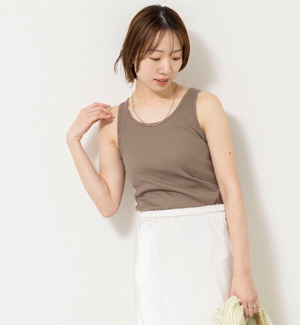 NOLLEY'S sophi「ウォッシャブルカップ付きリブタンクトップ」|タンクトップ|