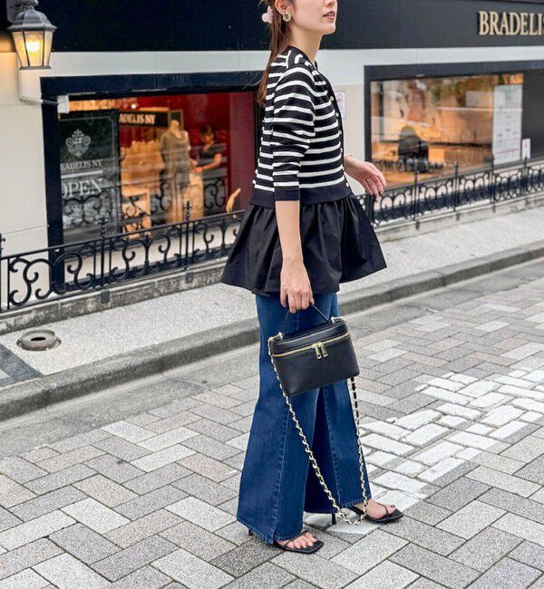 Rie Miller「《5サイズ展開》【RM denim】センタープレス裾デザインデニム」|デニム|
