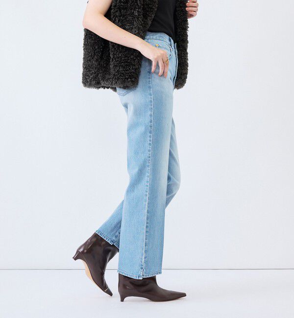 Rie Miller「《5サイズ展開》【RM denim】センタープレス裾デザインデニム」|デニム|