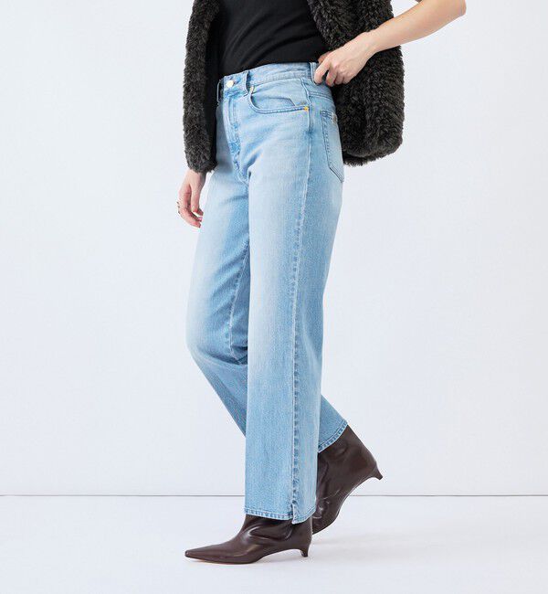 Rie Miller「《5サイズ展開》【RM denim】センタープレス裾デザインデニム」|デニム|