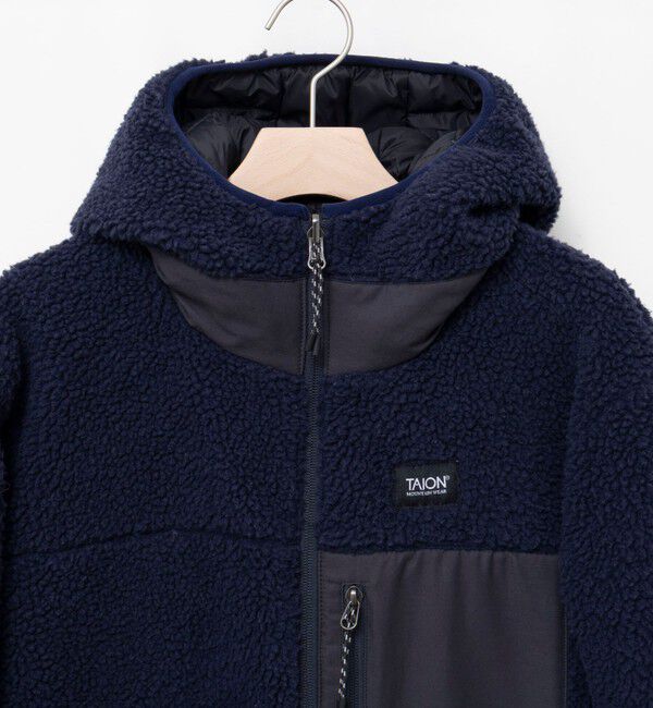 NOLLEY'S「【WEB＆一部店舗限定色アイテム】【TAION/タイオン】ボア&times;ダウンフーミドル丈ダウン(リバーシブル)」|ダウン|