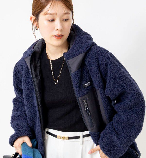 NOLLEY'S「【WEB＆一部店舗限定色アイテム】【TAION/タイオン】ボア&times;ダウンフーミドル丈ダウン(リバーシブル)」|ダウン|
