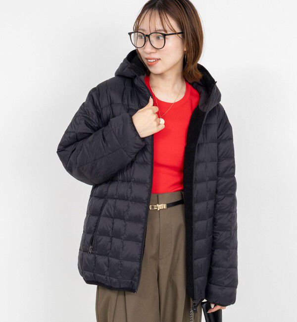 NOLLEY'S「【WEB＆一部店舗限定色アイテム】【TAION/タイオン】ボア&times;ダウンフーミドル丈ダウン(リバーシブル)」|ダウン|