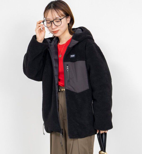NOLLEY'S「【WEB＆一部店舗限定色アイテム】【TAION/タイオン】ボア&times;ダウンフーミドル丈ダウン(リバーシブル)」|ダウン|