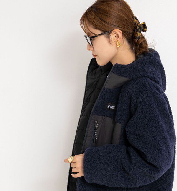 NOLLEY'S「【WEB＆一部店舗限定色アイテム】【TAION/タイオン】ボア&times;ダウンフードロング(リバーシブル)」|ダウン|