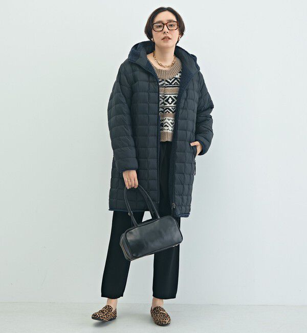 NOLLEY'S「【WEB＆一部店舗限定色アイテム】【TAION/タイオン】ボア&times;ダウンフードロング(リバーシブル)」|ダウン|
