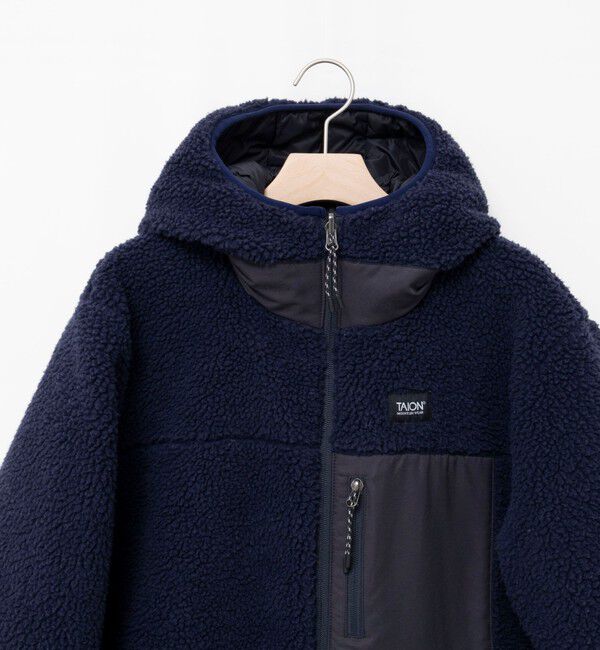 NOLLEY'S「【WEB＆一部店舗限定色アイテム】【TAION/タイオン】ボア&times;ダウンフードロング(リバーシブル)」|ダウン|