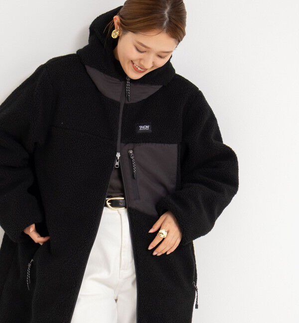 NOLLEY'S「【WEB＆一部店舗限定色アイテム】【TAION/タイオン】ボア&times;ダウンフードロング(リバーシブル)」|ダウン|