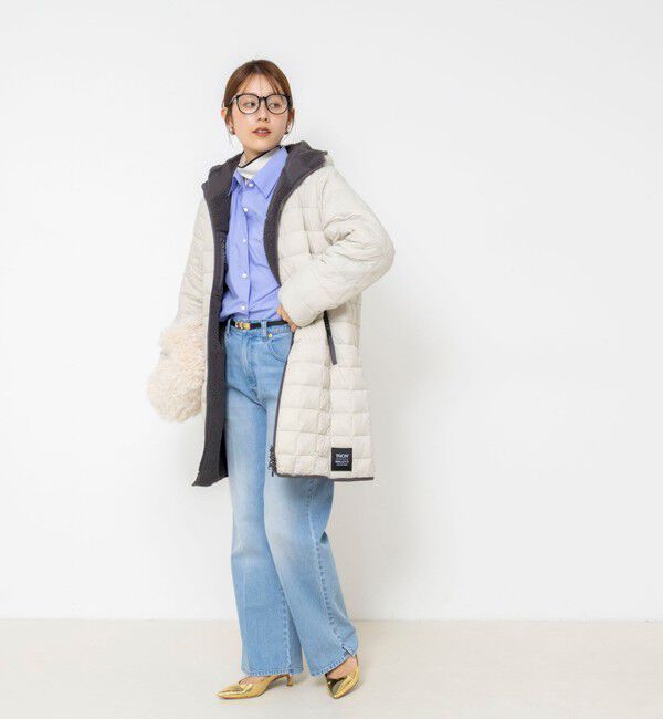 NOLLEY'S「【WEB＆一部店舗限定色アイテム】【TAION/タイオン】ボア&times;ダウンフードロング(リバーシブル)」|ダウン|