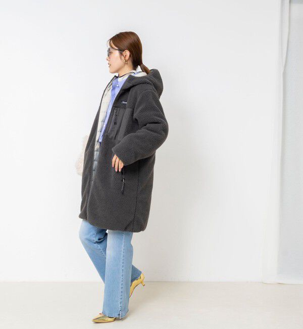 NOLLEY'S「【WEB＆一部店舗限定色アイテム】【TAION/タイオン】ボア&times;ダウンフードロング(リバーシブル)」|ダウン|