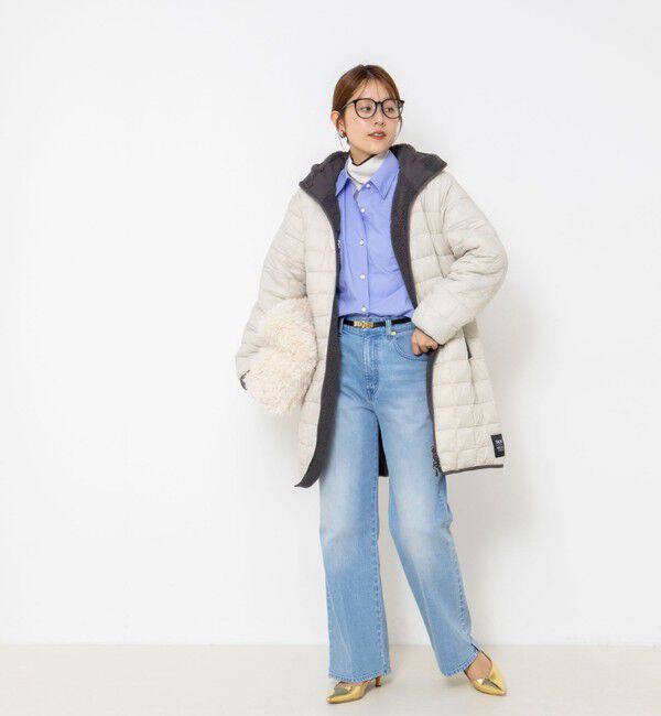 NOLLEY'S「【WEB＆一部店舗限定色アイテム】【TAION/タイオン】ボア&times;ダウンフードロング(リバーシブル)」|ダウン|