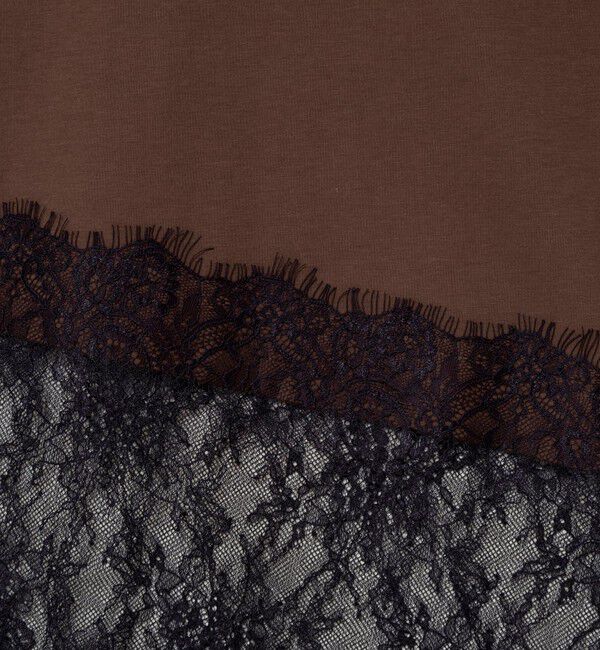 NOLLEY'S sophi「【BECシリーズ】ウォッシャブル裾レースイレヘムＴシャツ」|Tシャツ・カットソー|