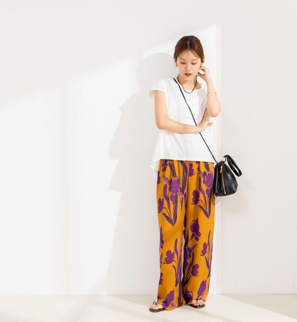 NOLLEY'S「ウォッシャブル布帛切り替えプルオーバー」|Tシャツ・カットソー|