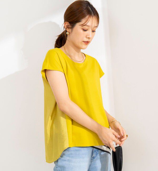 NOLLEY'S「ウォッシャブル布帛切り替えプルオーバー」|Tシャツ・カットソー|