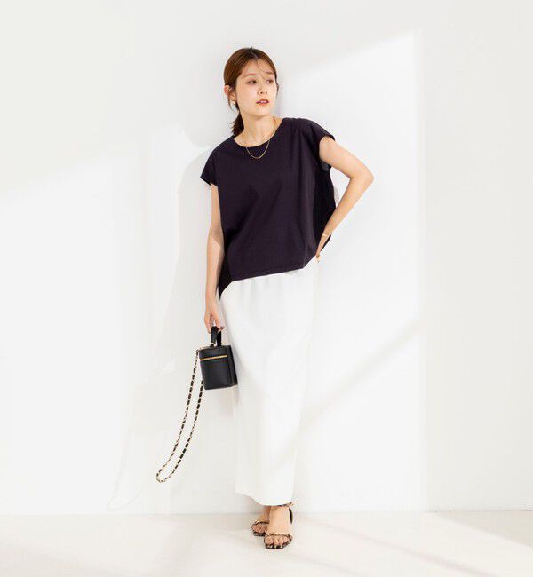 NOLLEY'S「ウォッシャブル布帛切り替えプルオーバー」|Tシャツ・カットソー|