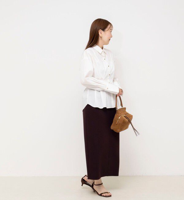 NOLLEY'S sophi「【一部WEB限定カラー】ウォッシャブルウエストタックストレッチシャツ」|シャツ・ブラウス|