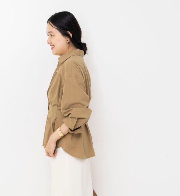 NOLLEY'S sophi「【一部WEB限定カラー】ウォッシャブルウエストタックストレッチシャツ」|シャツ・ブラウス|