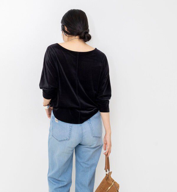 NOLLEY'S sophi「【BECシリーズ】ウォッシャブルベロアドルマン2WAYプルオーバー」|Tシャツ・カットソー|