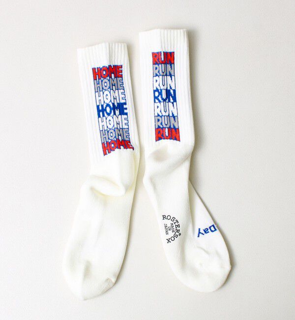 GLOSTER「【ROSTER SOX/ロスターソックス】HOME RUN」|ソックス|ホワイト系その他