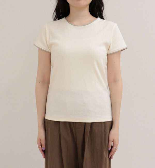 fredy emue「リンガー配色Tシャツ」|Tシャツ・カットソー|
