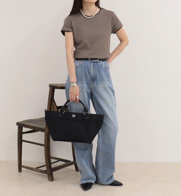 fredy emue「リンガー配色Tシャツ」|Tシャツ・カットソー|