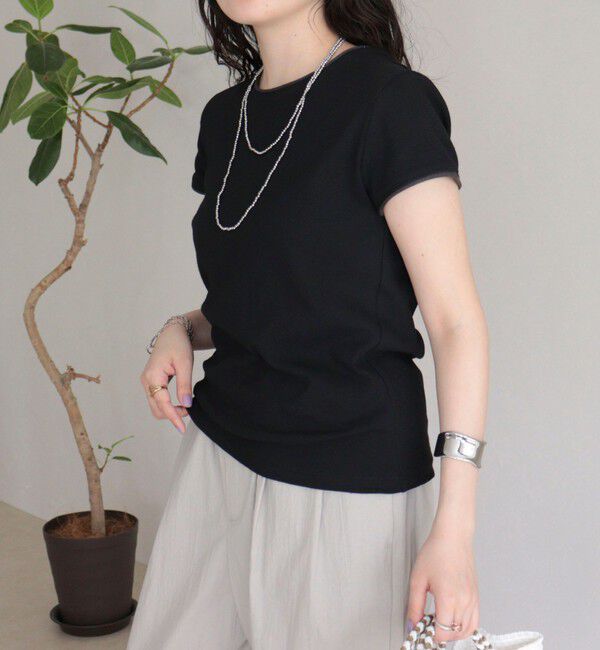 fredy emue「リンガー配色Tシャツ」|Tシャツ・カットソー|