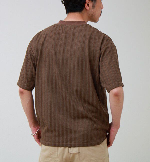 GLOSTER「シアージャガード ヘンリーネックTシャツ」|Tシャツ・カットソー|
