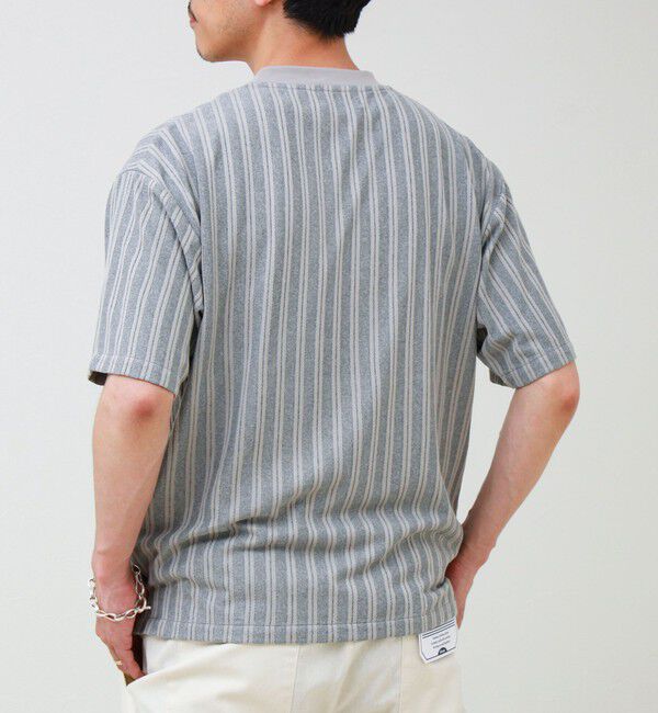 GLOSTER「シアージャガード ヘンリーネックTシャツ」|Tシャツ・カットソー|