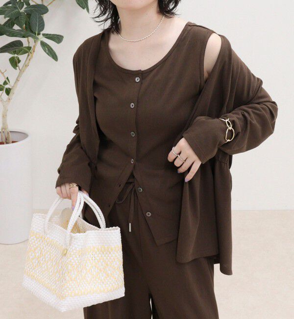 fredy emue「3ピースセットアップ」|Tシャツ・カットソー|ブラウン