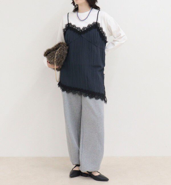 fredy emue「レースキャミコンビロンＴシャツ」|Tシャツ・カットソー|
